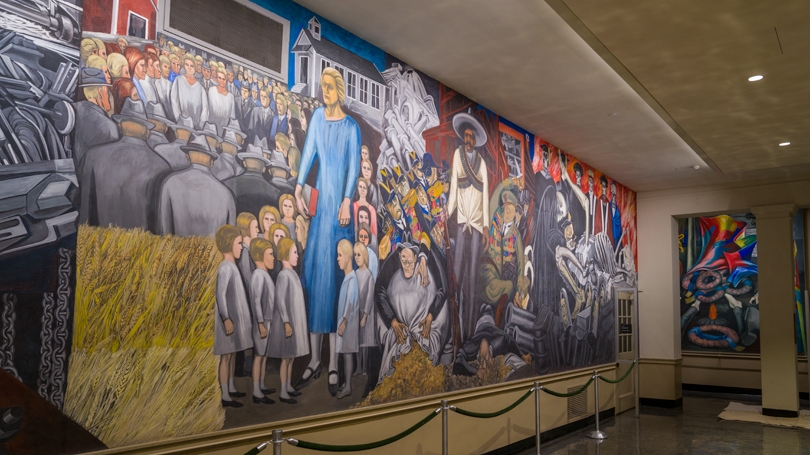 Orozco Murals One Of 13 New National Historic Landmarks Department Of   OrozcoRoomBakerBerry 